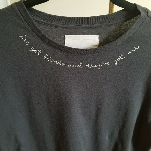 Oversize Grey Graphic Tee by Ban.do Size S, M - Picture 3 of 8